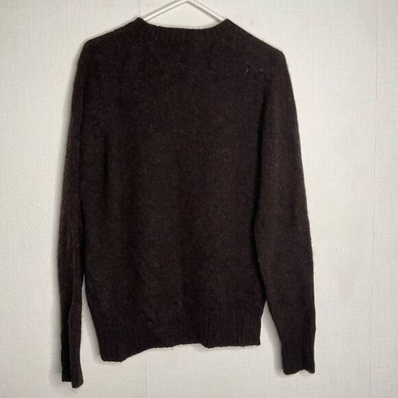 Vintage Ralph Lauren Chaps Sweater Mens Medium Shetland Wool‎ Black Purple - Picture 6 of 9